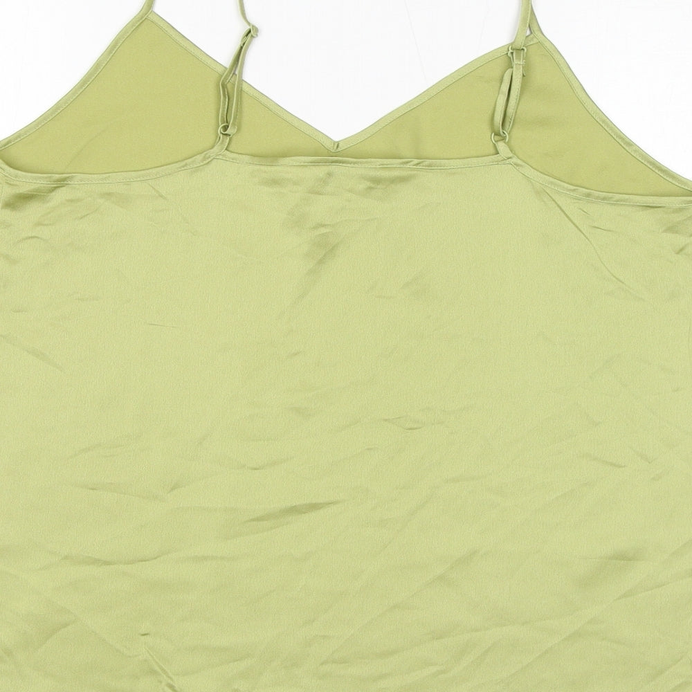 Womens UK Size 14 Marks and Spencer Green Basic Tank