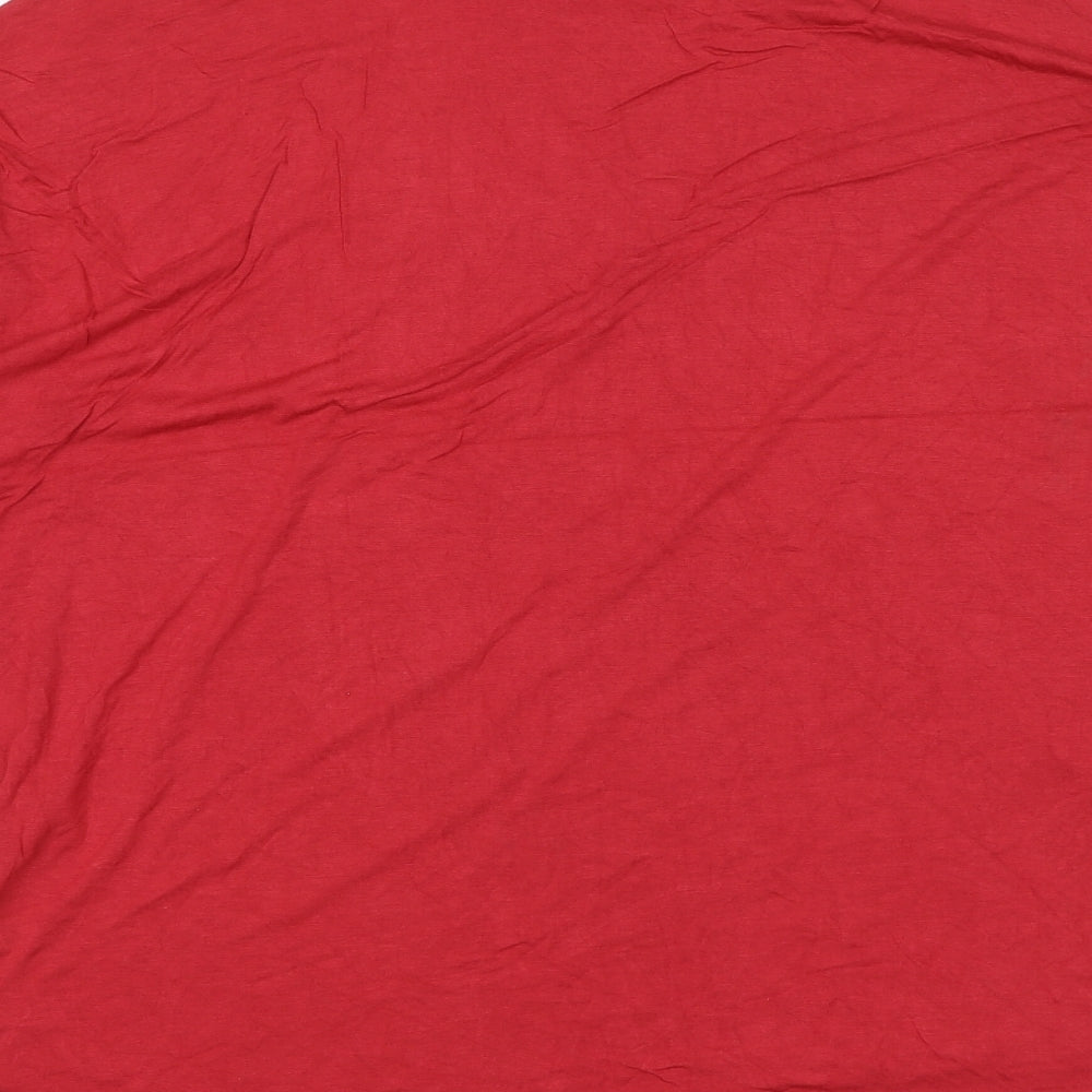 Womens UK Size 16 Capsule Red Basic T-Shirt