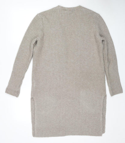 Womens UK Size 10 Marks and Spencer Beige Cardigan Jumper