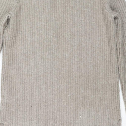 Womens UK Size 10 Marks and Spencer Beige Cardigan Jumper