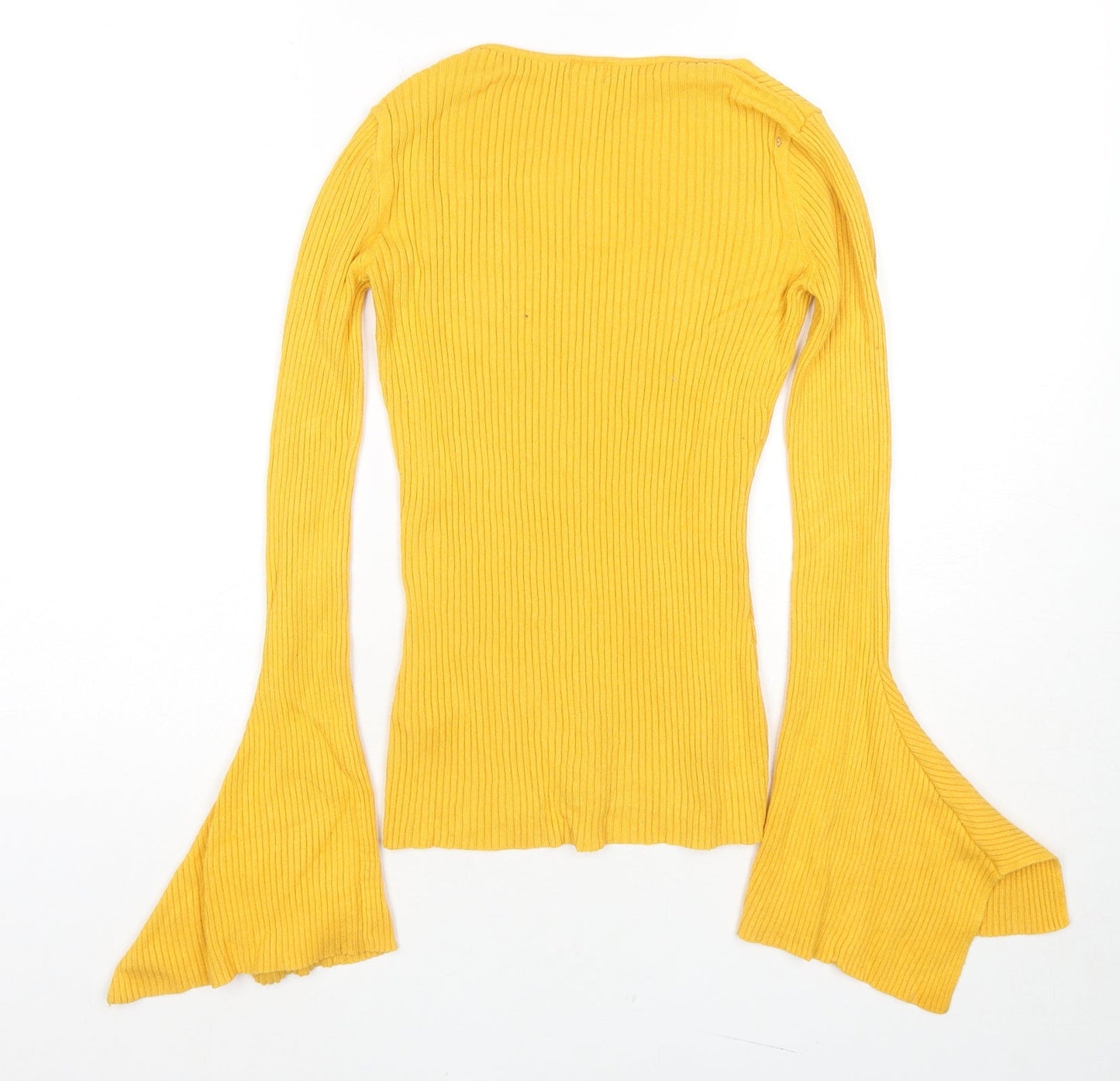 Womens UK Size 6 River Island Yellow Pullover Jumper