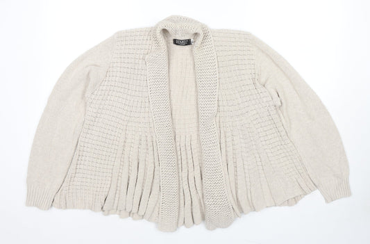 Womens UK Size M Remel London Beige Cardigan Jumper