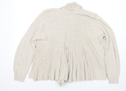 Womens UK Size M Remel London Beige Cardigan Jumper