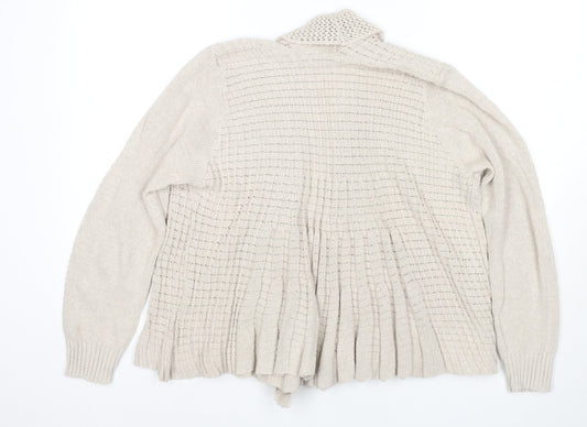 Womens UK Size M Remel London Beige Cardigan Jumper