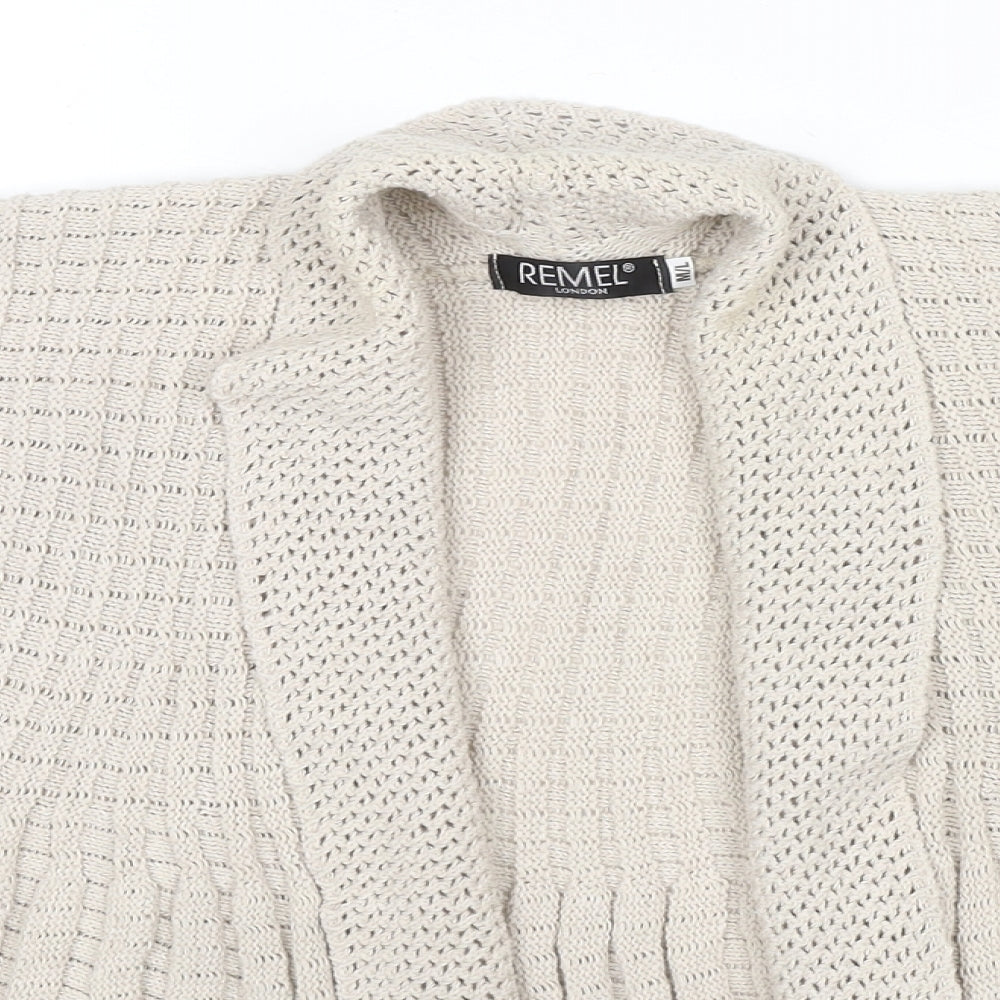 Womens UK Size M Remel London Beige Cardigan Jumper
