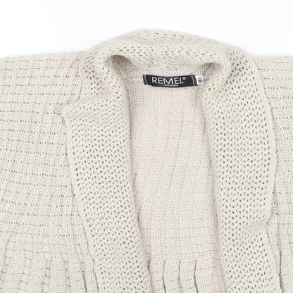 Womens UK Size M Remel London Beige Cardigan Jumper