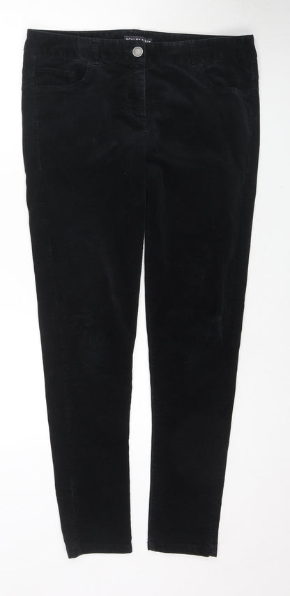 Womens UK Size 34 in Marks and Spencer Regular Fit  Black Trousers