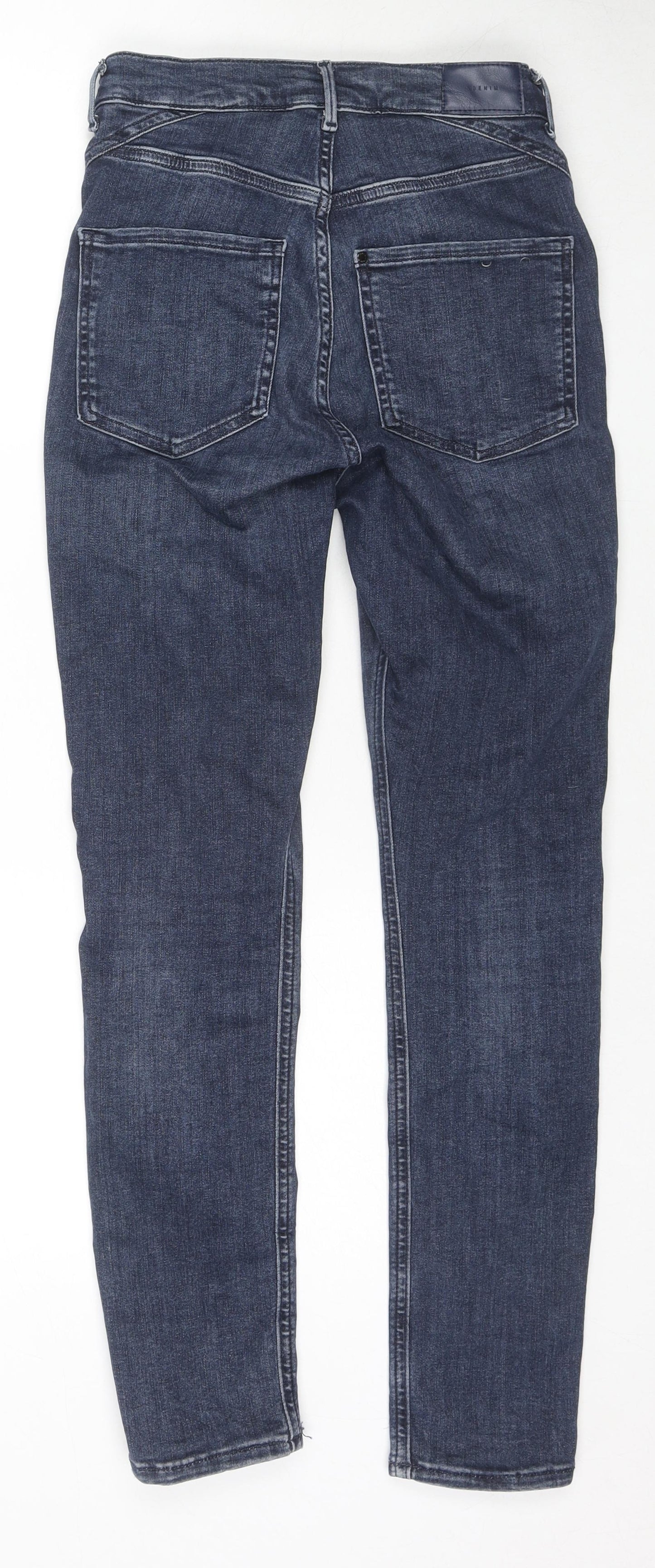 Womens UK Size 10 H&M Regular Fit Skinny Blue Jeans