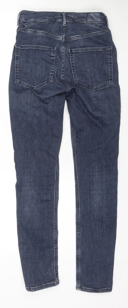 Womens UK Size 10 H&M Regular Fit Skinny Blue Jeans