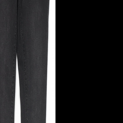 Denim & Co. Womens Black Cotton Skinny Jeans Size 6 L30 in Regular Zip