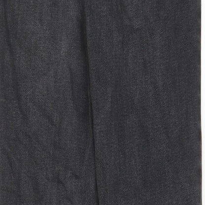 Denim & Co. Womens Grey Cotton Skinny Jeans Size 12 L29 in Regular Zip - Pockets