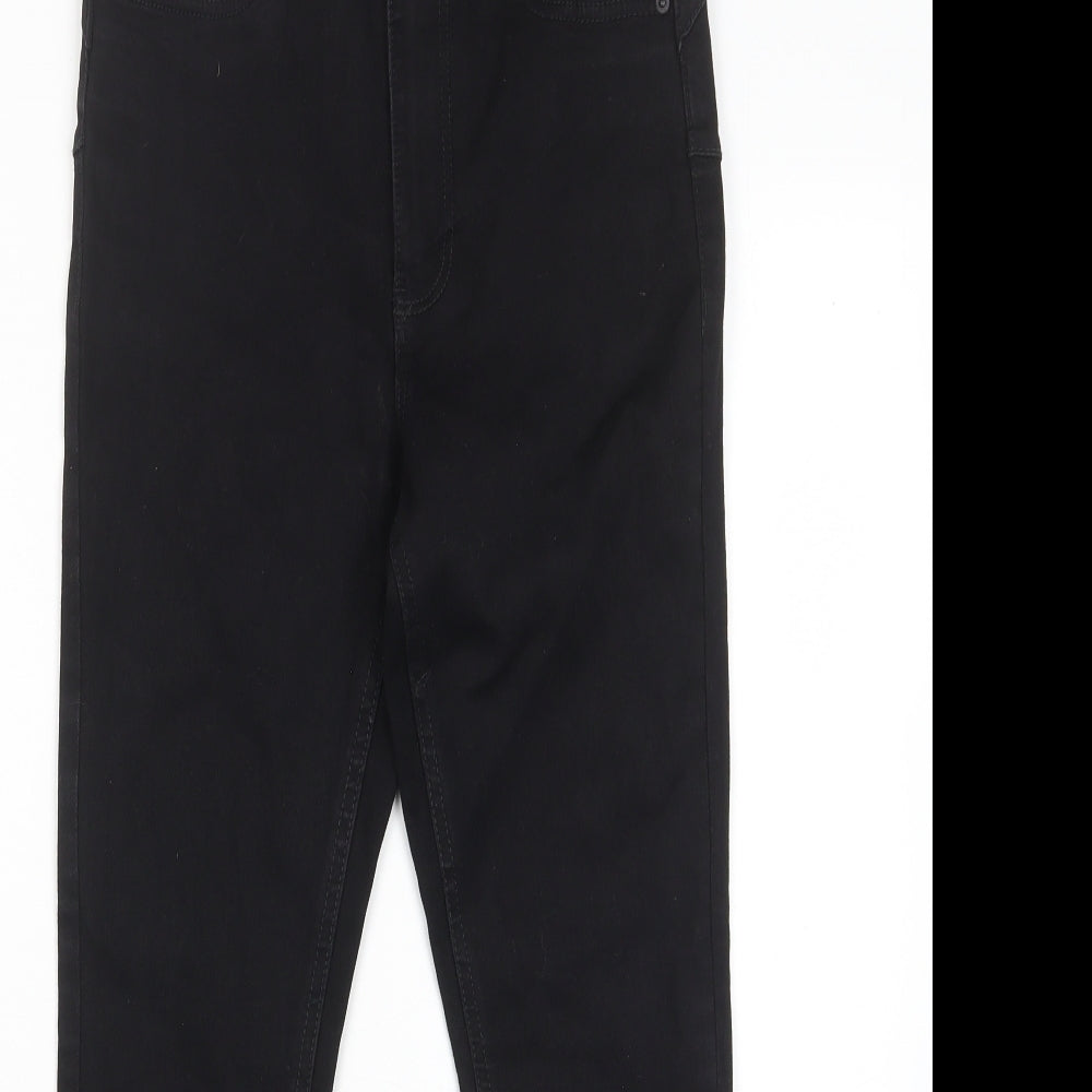 New Look Womens Black Cotton Skinny Jeans Size 10 L25 in Regular Zip - Pockets