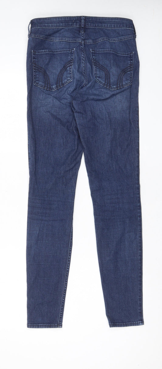 Hollister Womens Blue Cotton Skinny Jeans Size 28 in L31 in Regular Zip - Pockets