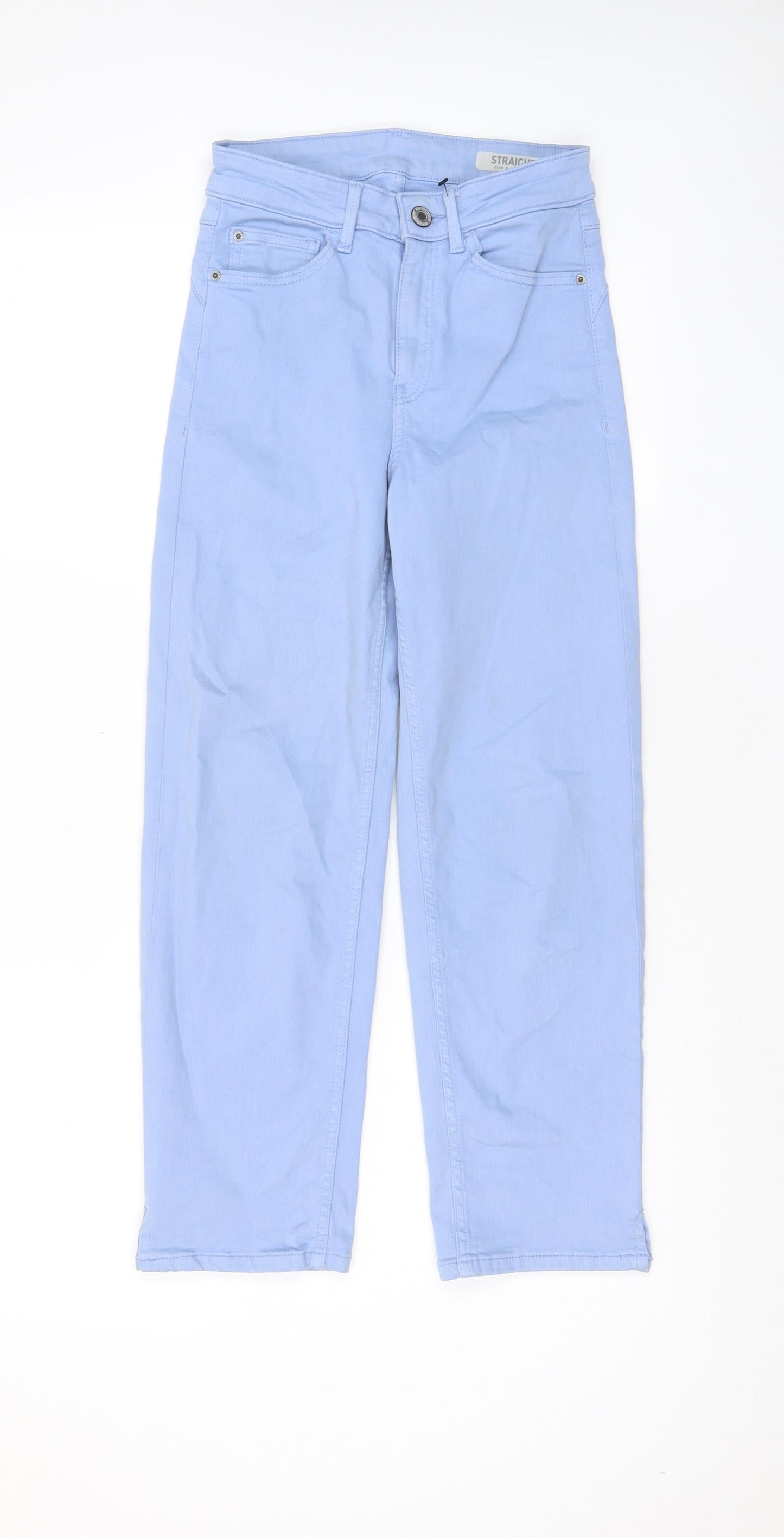 Womens UK Size 6 Marks and Spencer Regular Fit Straight Blue Jeans