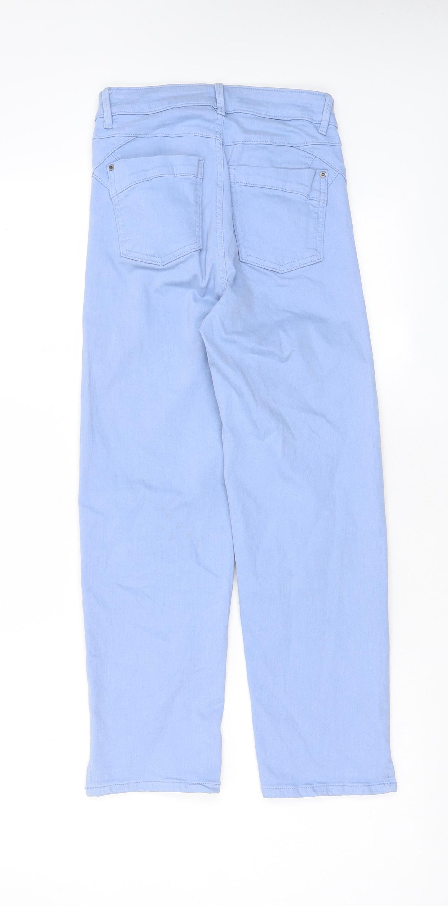 Womens UK Size 6 Marks and Spencer Regular Fit Straight Blue Jeans