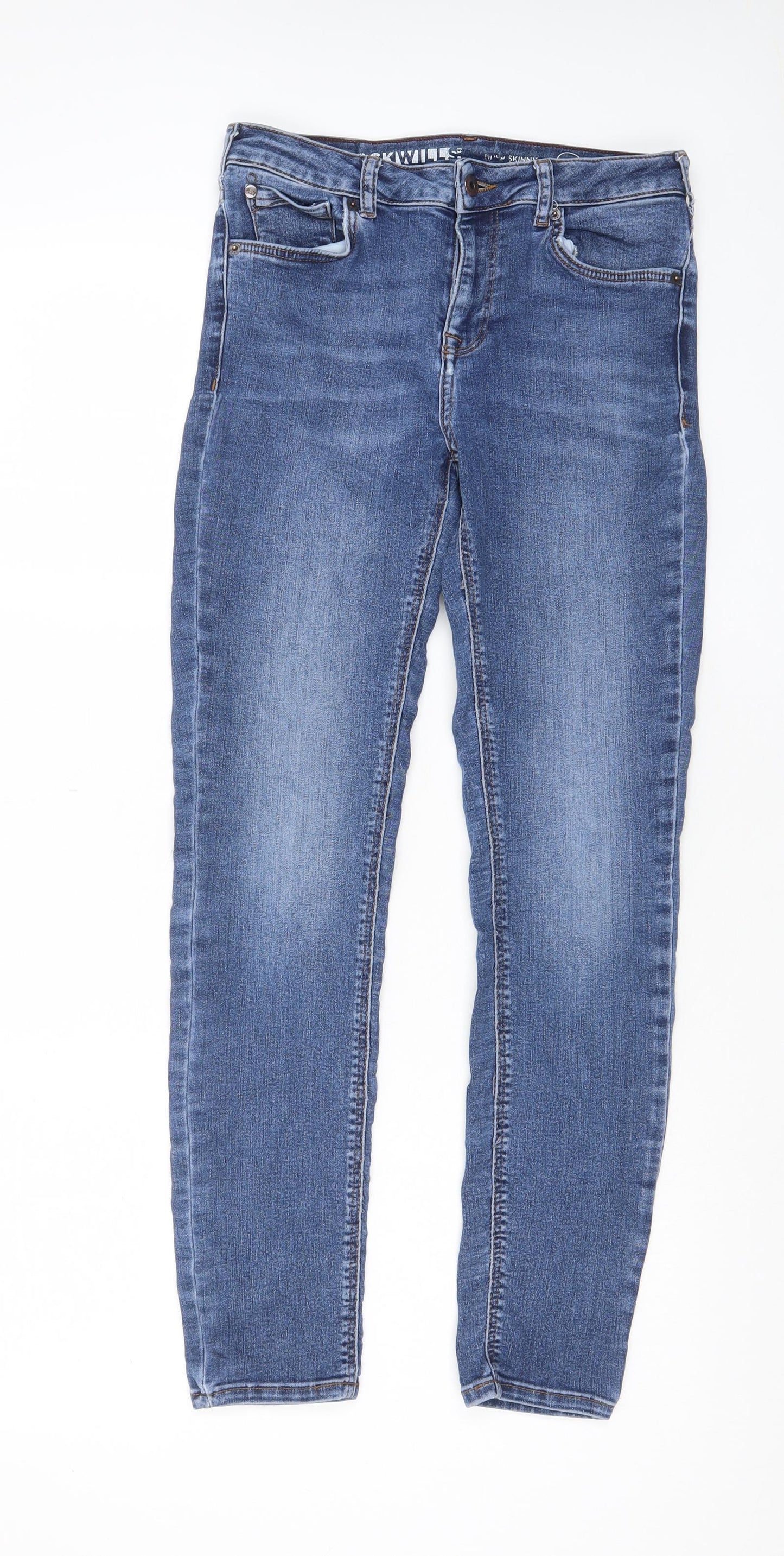 Womens UK Size 27 in Jack Wills Regular Fit Skinny Blue Jeans
