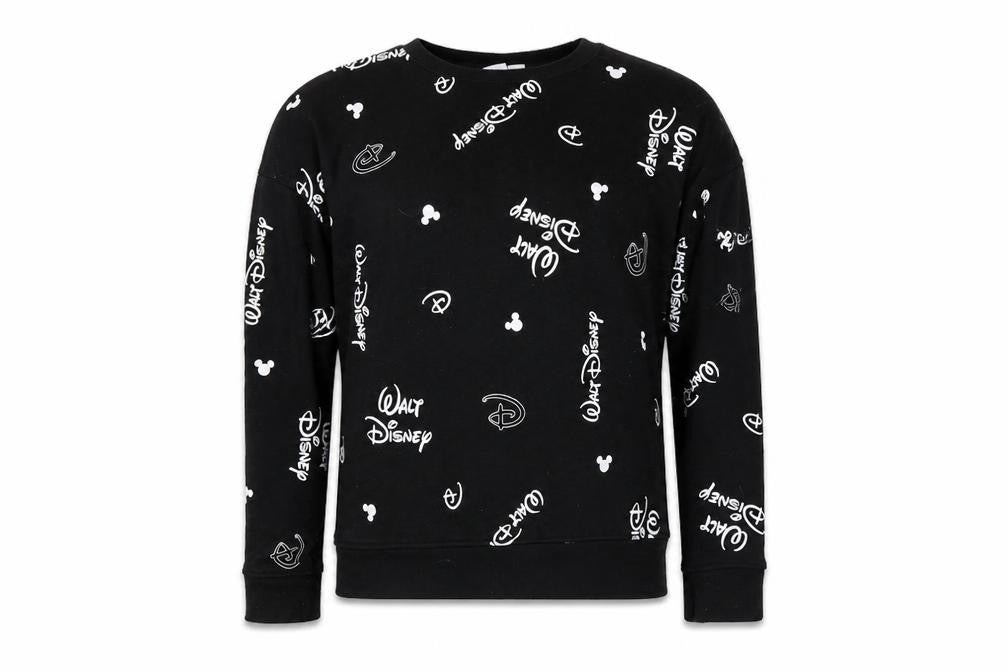 Womens UK Size L Disney Black Pullover Sweatshirt