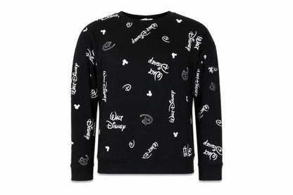 Womens UK Size L Disney Black Pullover Sweatshirt