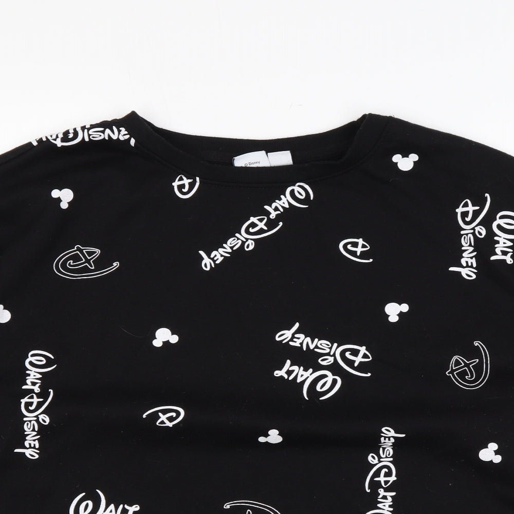 Womens UK Size L Disney Black Pullover Sweatshirt