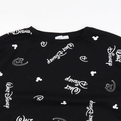 Womens UK Size L Disney Black Pullover Sweatshirt