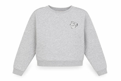 Womens UK Size XS Pull&Bear Grey Pullover Sweatshirt