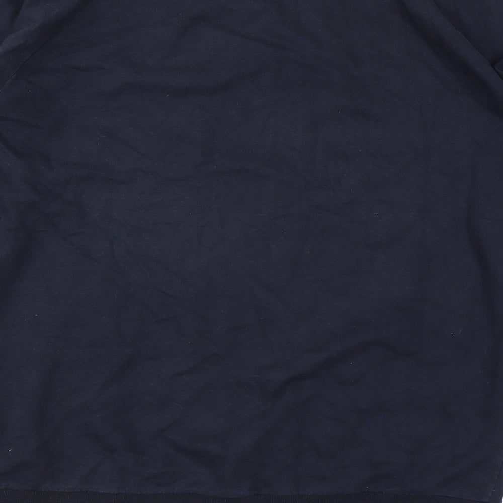 Topman Mens Blue Cotton Pullover Sweatshirt Size L