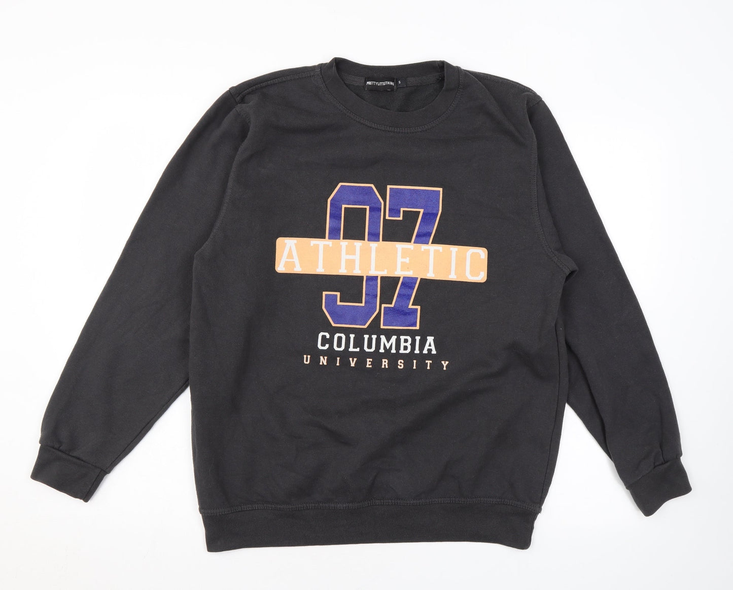 PRETTYLITTLETHING Womens Grey Cotton Pullover Sweatshirt Size S Pullover - Columbia University