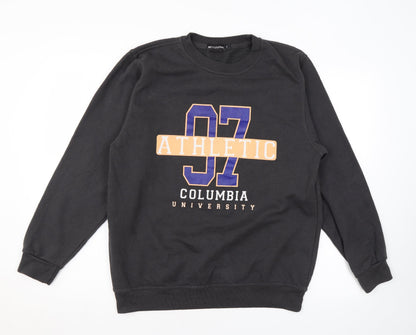 PRETTYLITTLETHING Womens Grey Cotton Pullover Sweatshirt Size S Pullover - Columbia University