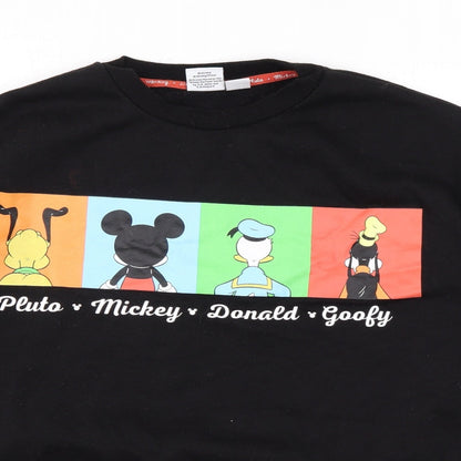 Womens UK Size 2XS Disney Black Pullover Sweatshirt