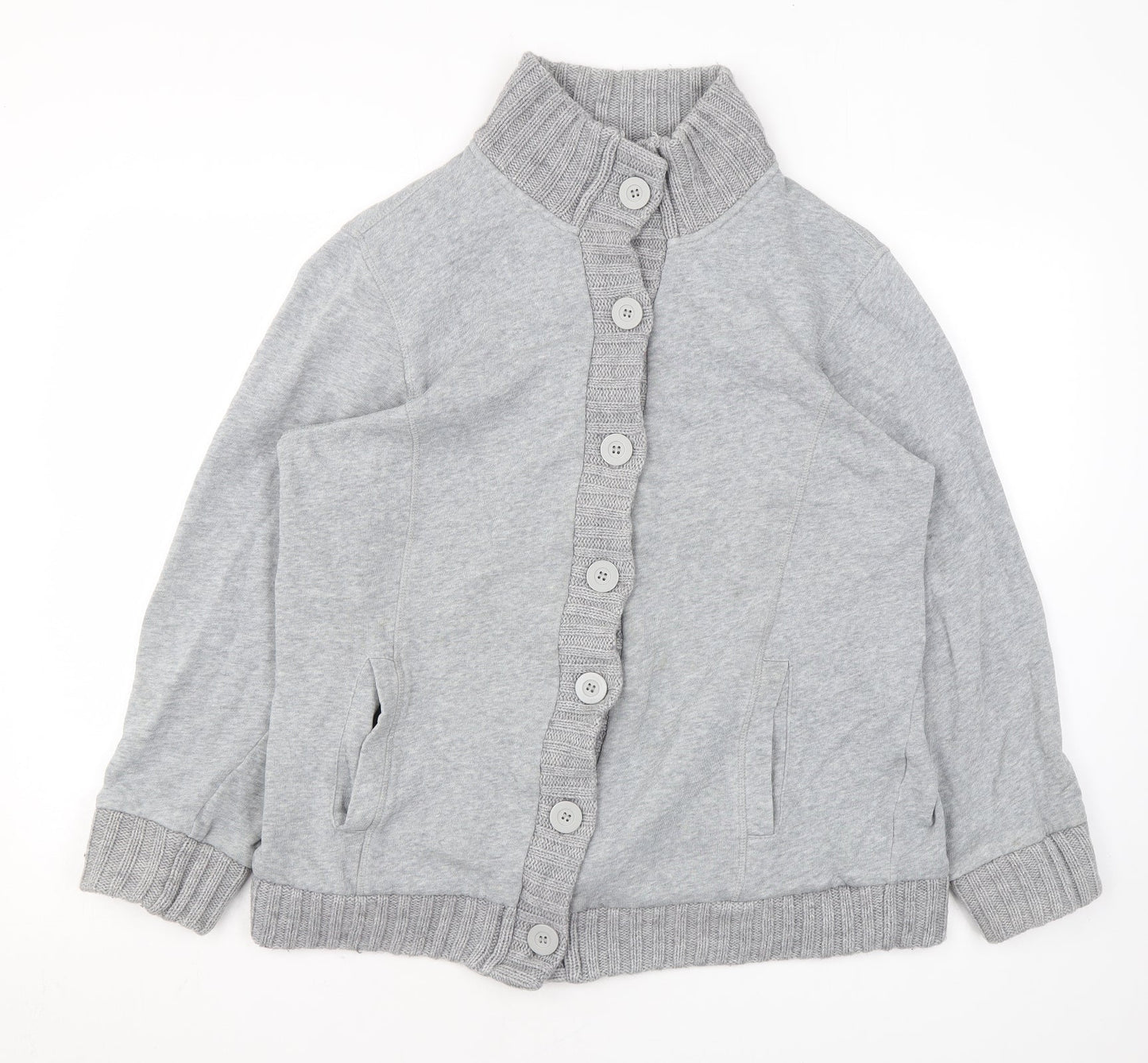 Womens UK Size 18 Damart Grey Cape Jumper