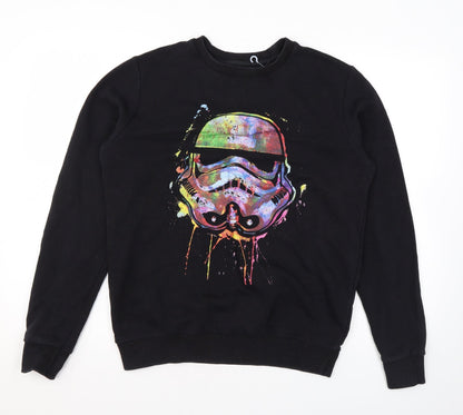 Mens UK Size M Star Wars Black Pullover Sweatshirt