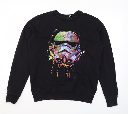 Mens UK Size M Star Wars Black Pullover Sweatshirt