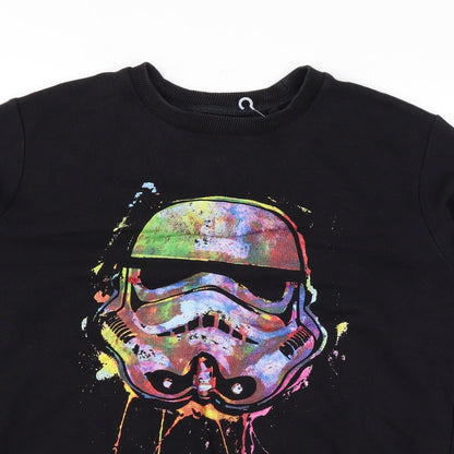 Mens UK Size M Star Wars Black Pullover Sweatshirt