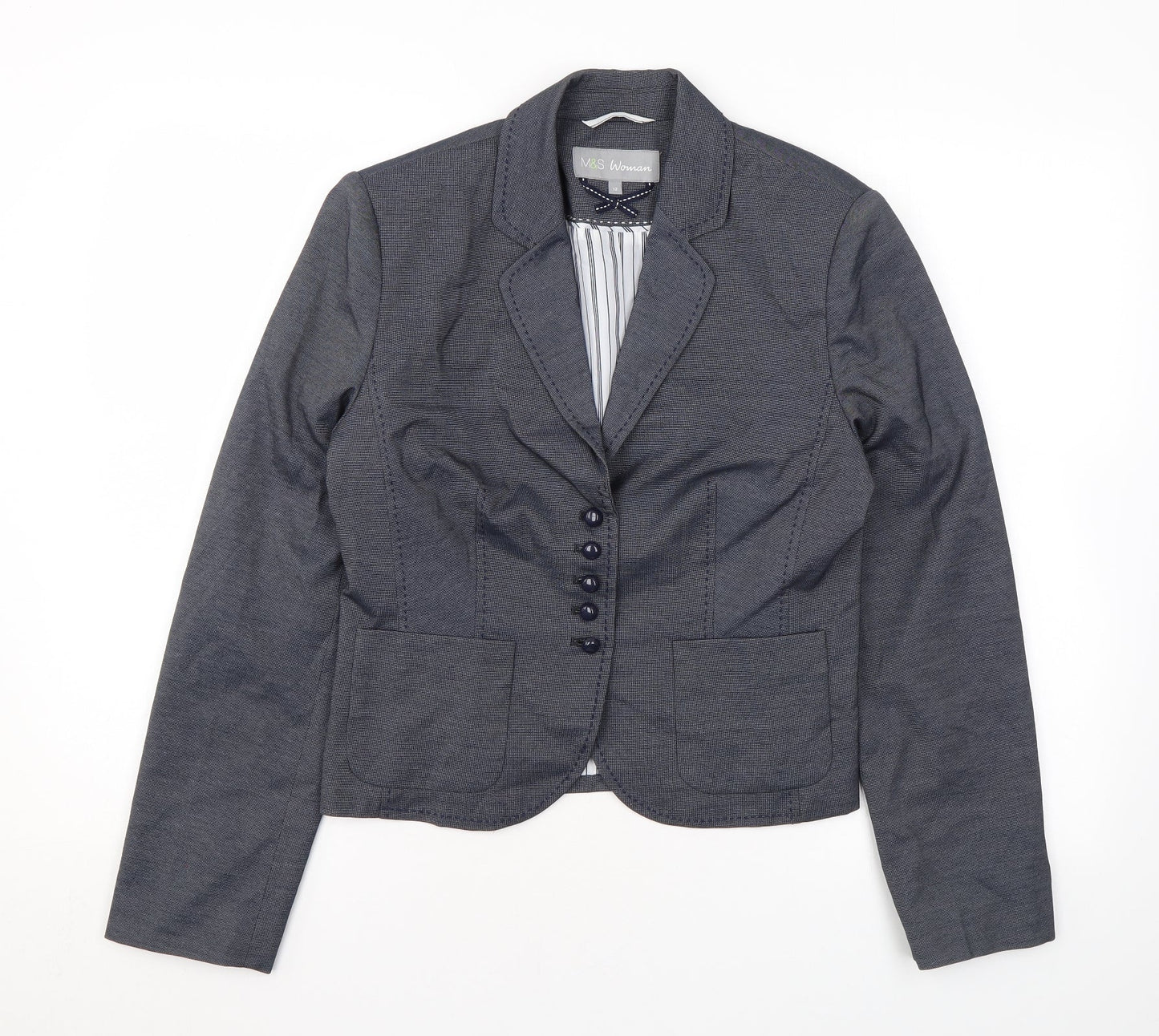 Womens UK Size 12 Marks and Spencer Grey Jacket
