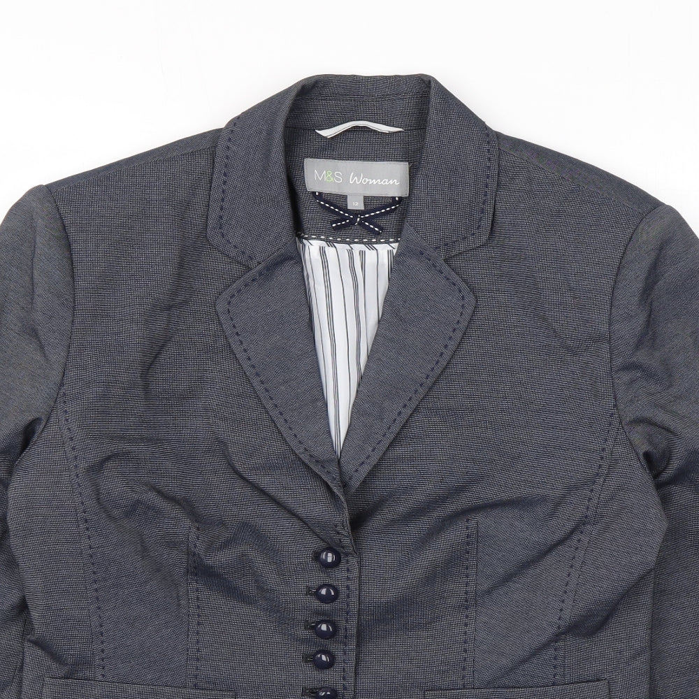 Womens UK Size 12 Marks and Spencer Grey Jacket