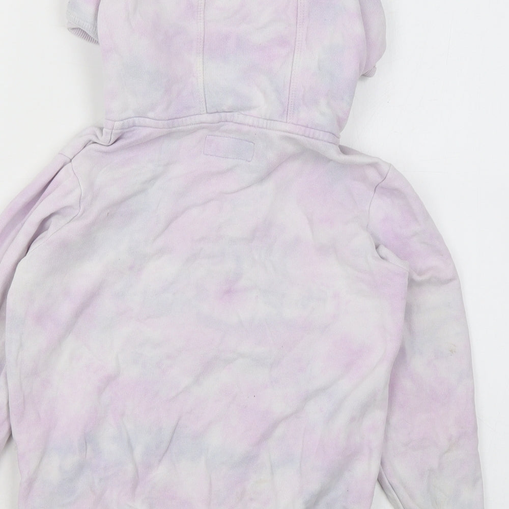 NEXT Girls Pink Cotton Full Zip Hoodie Size 6 Years Zip