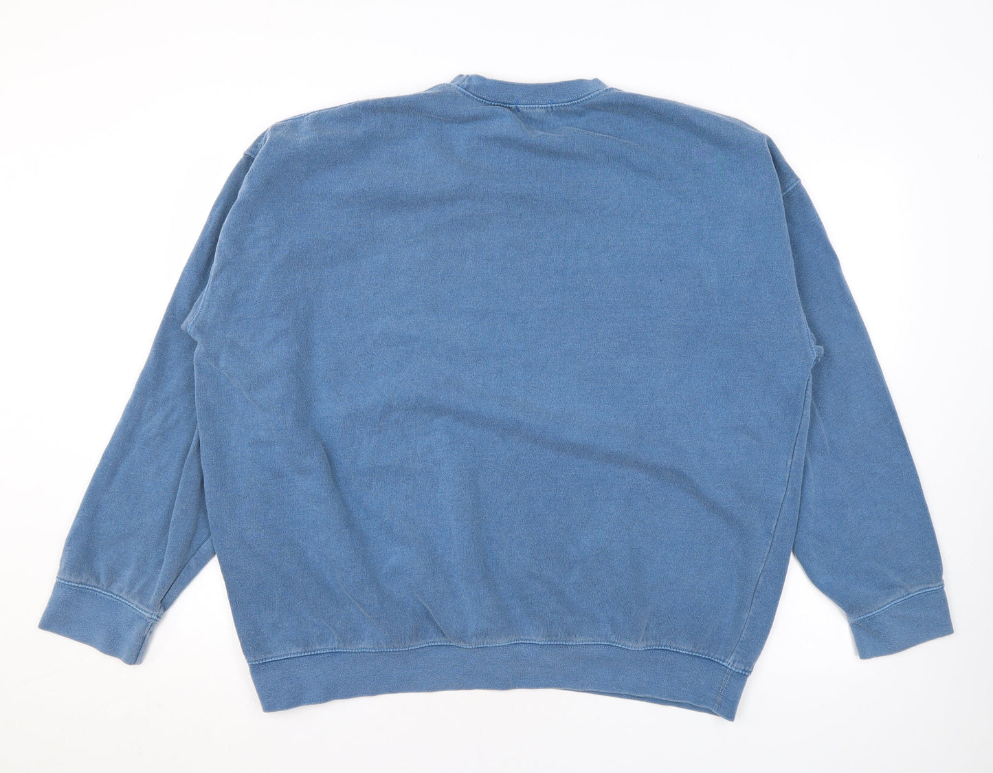 Boohoo Womens Blue Polyester Pullover Sweatshirt Size M Pullover - Babe