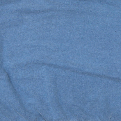 Boohoo Womens Blue Polyester Pullover Sweatshirt Size M Pullover - Babe