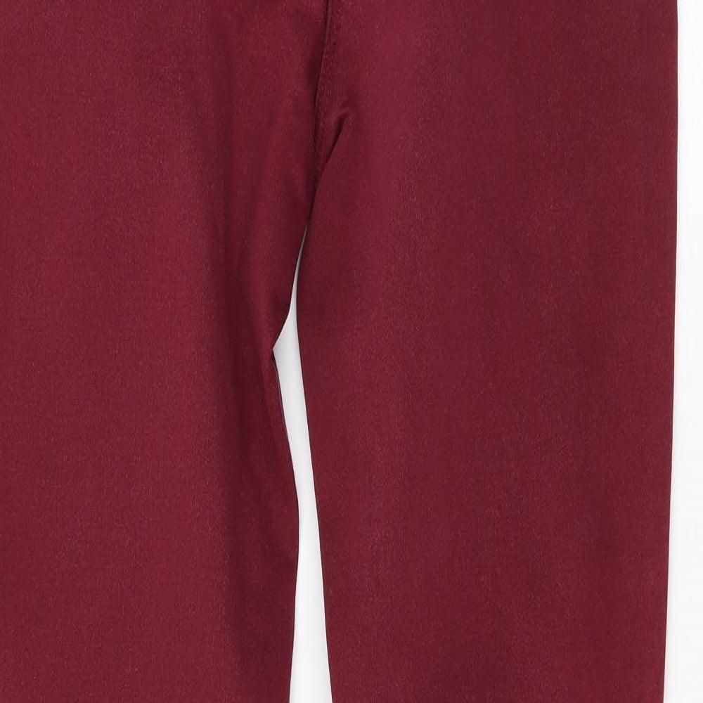 Roman Womens Red Cotton Skinny Jeans Size 10 L28 in Regular Zip