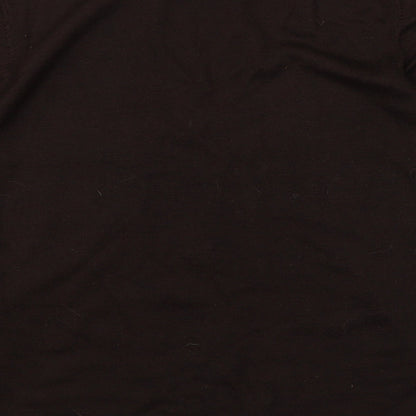 Ella J Womens Brown Round Neck Polyester Pullover Jumper Size 16