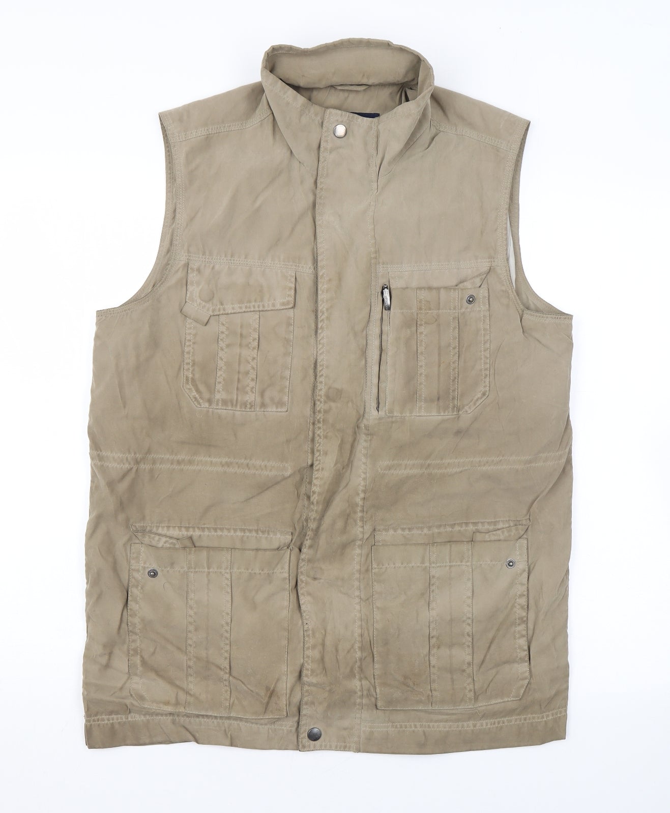 Mens UK Size 38 Gurteen Beige Gilet