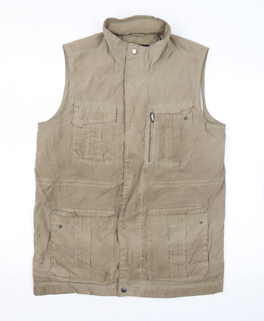 Mens UK Size 38 Gurteen Beige Gilet