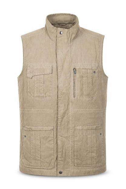 Mens UK Size 38 Gurteen Beige Gilet