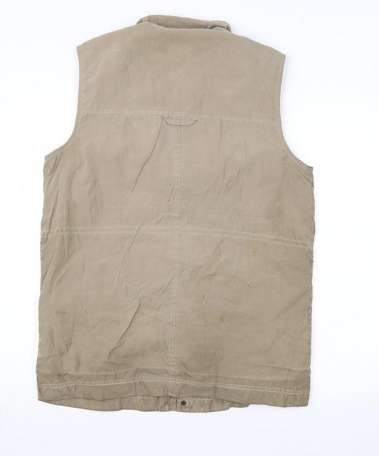 Mens UK Size 38 Gurteen Beige Gilet