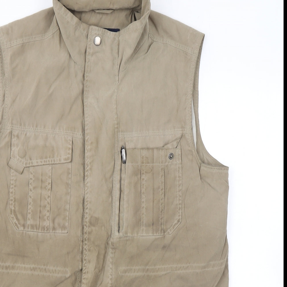 Mens UK Size 38 Gurteen Beige Gilet