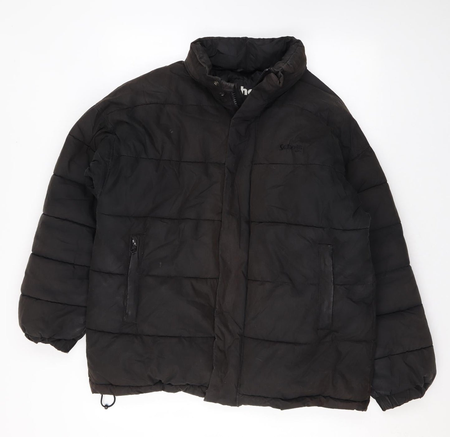 Mens UK Size S SCHOTT Black Puffer Jacket