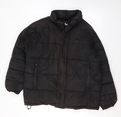 Mens UK Size S SCHOTT Black Puffer Jacket