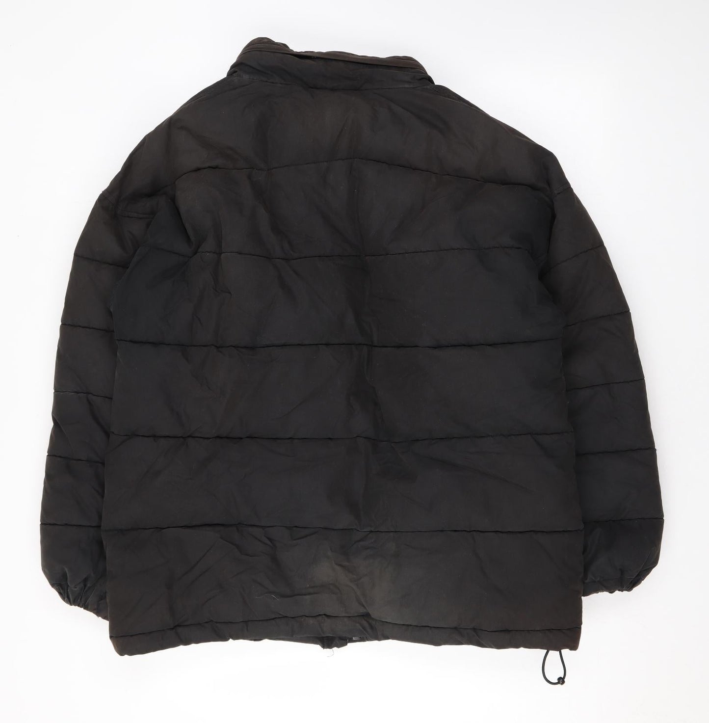 Mens UK Size S SCHOTT Black Puffer Jacket