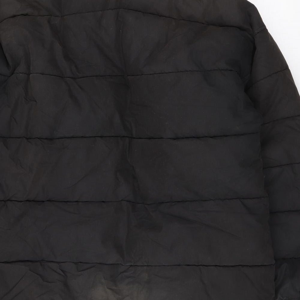 Mens UK Size S SCHOTT Black Puffer Jacket