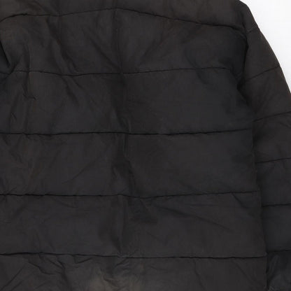Mens UK Size S SCHOTT Black Puffer Jacket